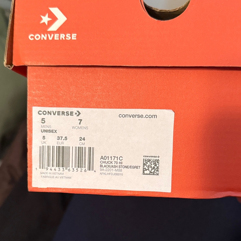 Converse Chuck 70 High Top - Black / Ash Stone / Egret